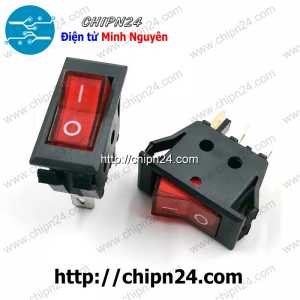 (F95.1) Công tắc bập bênh KCD6 Có Đèn Đỏ 3 chân 2 vị trí (16x32MM 16A 250V)