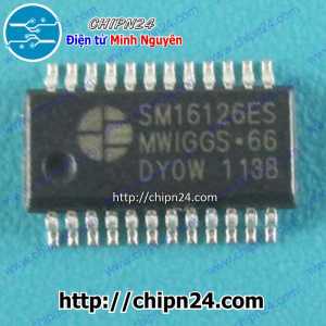 [SOP] IC Dán SM16126ES SSOP-24 (SMD) (SM16126 SM 16126)