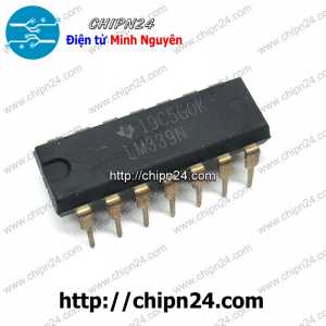 (DT) IC LM339 DIP-14 Hàng Tốt (LM339N LM 339) (IC khuếch đại thuật toán OpAmp)