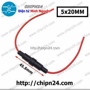 (Q64) Dây cầu chì 5x20mm (Giá đỡ cầu chì, Hộp cầu chì loại đấu dây 5x20mm)