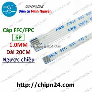 [KG5] Cáp FFC 1.0MM 6P Ngược Chiều 20CM