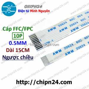 Cáp FFC 0.5MM 10P Ngược Chiều 15CM