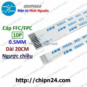 Cáp FFC 0.5MM 10P Ngược Chiều 20CM
