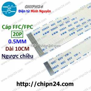 (P271) Cáp FFC 0.5MM 20P Ngược Chiều 10CM