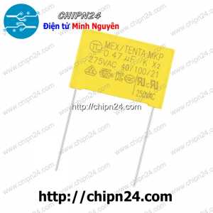 (F239) Tụ hộp 474 275VAC 22.5mm (0.47uF MEX/TENDA MKP K X2 40/100/21)
