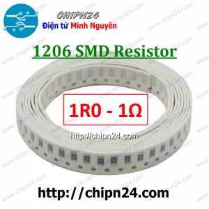 [50 con] Điện Trở dán SMD 1206 1R 5% (Ký hiệu 1206 1R0)