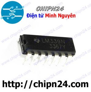 IC LM339 DIP-14 (LM339N 339) (IC khuếch đại thuật toán OpAmp)
