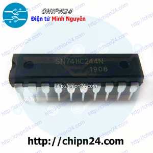 IC 74HC244 DIP-20 (74HC244N SN74HC244N 74244) (IC Bộ đệm bát phân / trình điều khiển dòng)