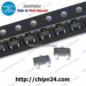 [25 con] (G3.1) Mosfet Dán 2N7002 (702/7002) SOT-23 300mA 60V 2W Kênh N (SMD)