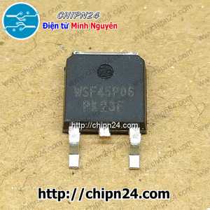 (SOP) Mosfet Dán 45P06 TO-252 45A 60V Kênh P (SMD) (WSF45P06)
