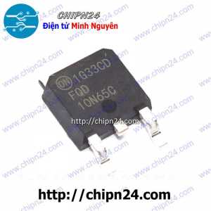 (SOP) Mosfet Dán 10N65 TO-252 10A 600V Kênh N (SMD) (FQD10N65C FQD10N65)
