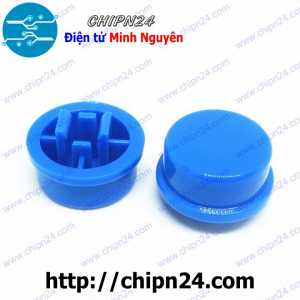 [10 cái] Nắp chụp nút nhấn B3F-4055 12x12 Xanh Dương