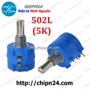 Biến trở 3590S 5K (Biến trở tinh chỉnh quay nhiều vòng, màu xanh dương)