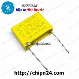 (F238) Tụ hộp 125 275VAC 25mm (1.2uF MEX/TENDA MKP K X2 40/100/21)