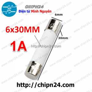 Cầu chì Sứ 6x30mm 1A 250VAC