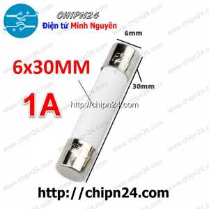 [KG2] Cầu chì Sứ 6x30mm 1A 250VAC