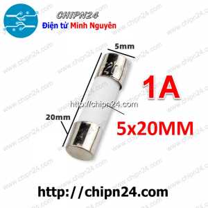 [KG2] Cầu chì Sứ 5x20mm 1A 250VAC