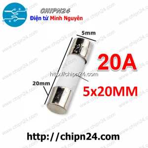 [KG2] Cầu chì Sứ 5x20mm 20A 250VAC