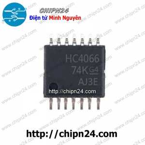 [SOP] IC Dán HC4066 TSSOP-14 (SMD) (SN74HC4066PW 744066)