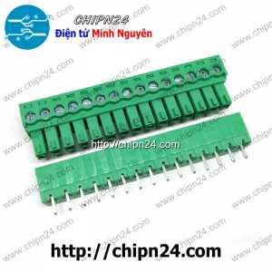 Domino 15EDG3.81 Thẳng 15P (Terminal 3.81mm 15 Chân) (Terminal, Cầu đấu dây cọc nguồn)