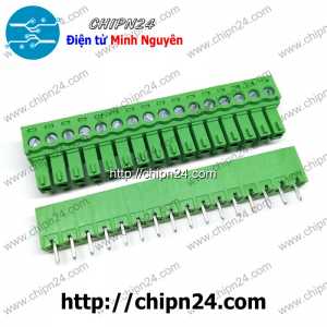 (F207) Domino 15EDG3.81 Thẳng 16P (Terminal, Cầu đấu dây cọc nguồn)