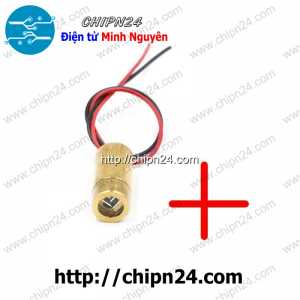 (Q5) Đầu phát Laser 3V 9mm Sáng Đỏ Chữ Thập (Laze)
