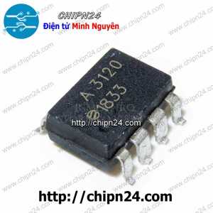 (SOP) Opto Dán A3120 SOP-8 Đen (SMD) (HCPL-3120 A3120V HCPL3120V OptoPL3120 A 3120)