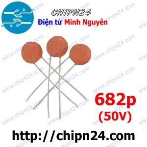 [25 con] (K251) Tụ gốm 682 50V (6.8nF 682p)