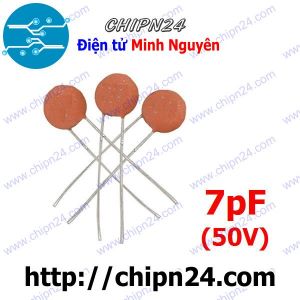 [25 con] (K241) Tụ gốm 7pF 50V (7p)
