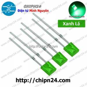 [25 con] (TK6) Led Dẹp 2x5x7mm màu Xanh Lá