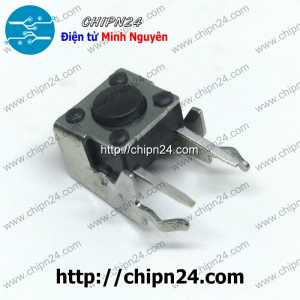 [10 cái] (F64) Nút nhấn 4 chân vuông cong 6x6x4.3mm DIP