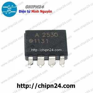Opto Dán A2530 SOP-8 Đen (SMD) (HCPL-2530 HCPL-A2530 F2530)
