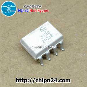 (SOP) Opto Dán F3150 SOP-8 Trắng (SMD) (FOD3150SD FOD3150A)