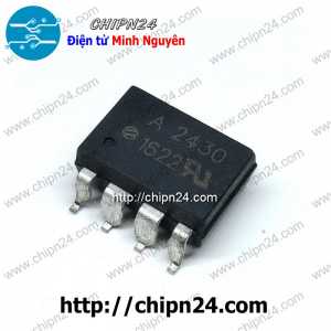 [SOP] Opto Dán A2430 SOP-8 Đen (SMD) (HCPL-A2430 HCPL-2430)