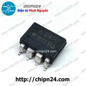 (SOP) Opto Dán A2430 SOP-8 Đen (SMD) (HCPL-A2430 HCPL-2430)