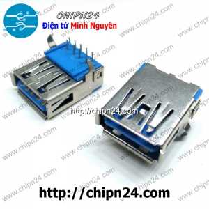 (F122.5) USB 3.0 A Cái Cắm (Đầu Jack USB Hàn Board)