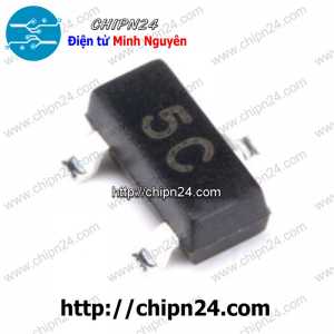 [25 con] Transistor Dán BC807-40 (5C) SOT-23 PNP 500mA 45V (SMD)