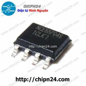 [SOP] Mosfet Dán NCE55P04S SOP-8 4A 55V 2 kênh P (SMD) (NCE 55P04S)