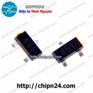 (G9.2) Transistor Dán FMMT491 (491) SOT-23 NPN 1A 60V (SMD)