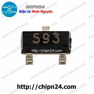 [KX] Transistor Dán FMMT593 (593) SOT-23 PNP 1A 100V (SMD)