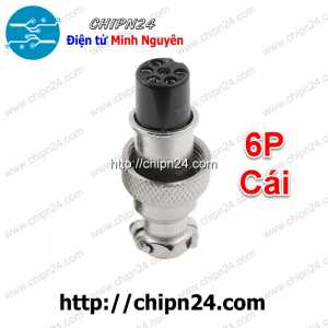 (F118) Jack GX12-6P Cái 15A 250V