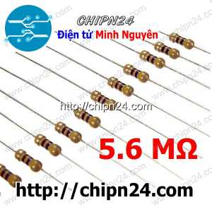 [20 con] Điện Trở 5M6 1/4W 5%
