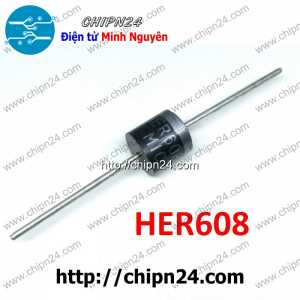 (K470) Diode HER608 DIP 6A 1000V [Diode xung]