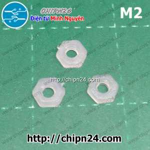 [10 con] Đai ốc nhựa M2
