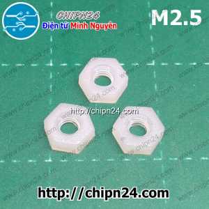 [10 con] Đai ốc nhựa M2.5