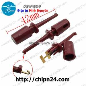 (F106) Móc Nhỏ Nâu - Móc Kẹp Test Nguồn màu Nâu loại nhỏ