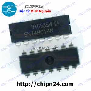 IC 74HC14 DIP-14 (7414 74HC14N) (IC Cổng NOT, Schitt Trigger (6 Cổng NOT))