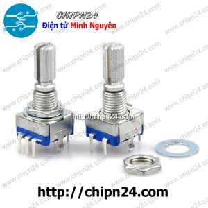(F147) Biến trở Encoder EC11 20mm Trục Hoa (Biến trở vô cấp)