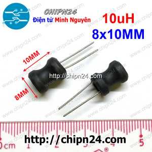 [KG1] Cuộn cảm cắm 8x10mm 10uH (DIP 0810 10uH)