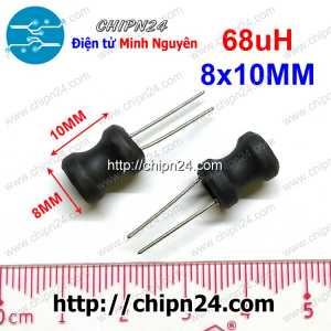 (K229) Cuộn cảm cắm 8x10mm 68uH (DIP 0810 68uH)